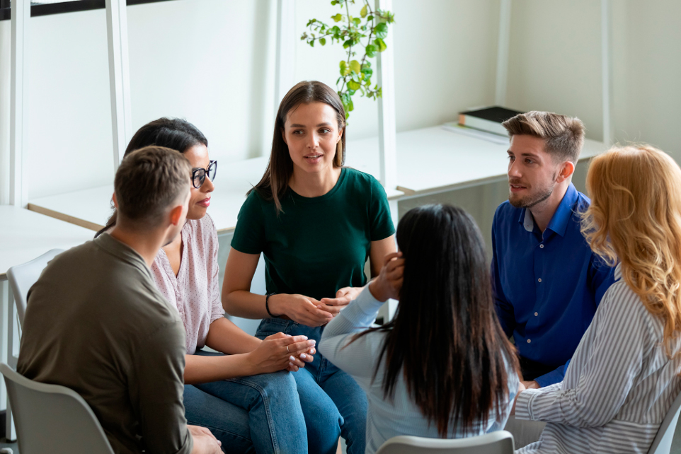 Sesión de terapia psicológica